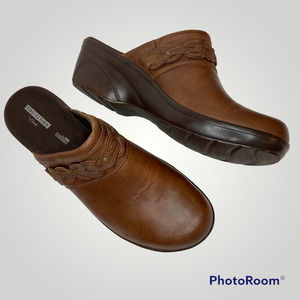 Clarks Shoes Clarks Marion Coreen Leather Wedge Clog Comfort